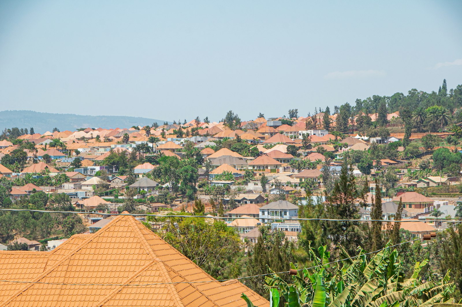 View of Kigali from a hilltop, the City of a Thousand Hills, Rwanda